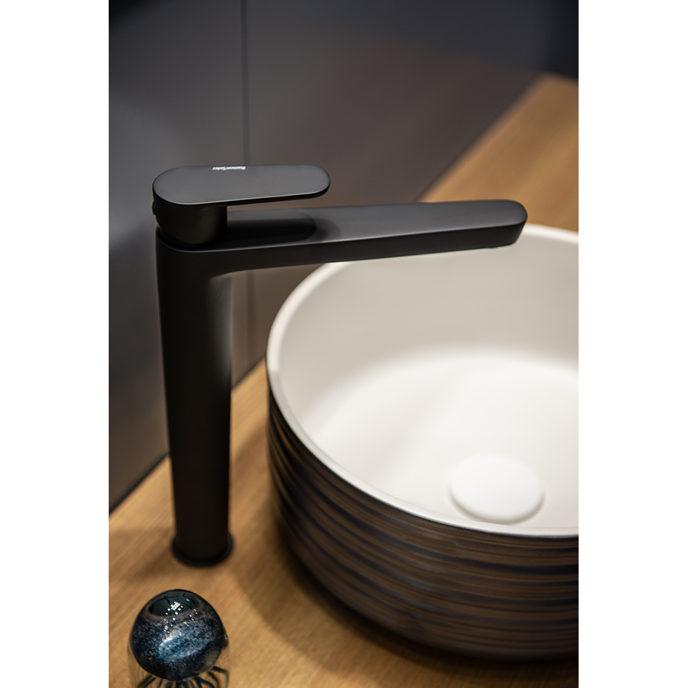 Mitigeur Lavabo Noir Mat (M) - Alexia