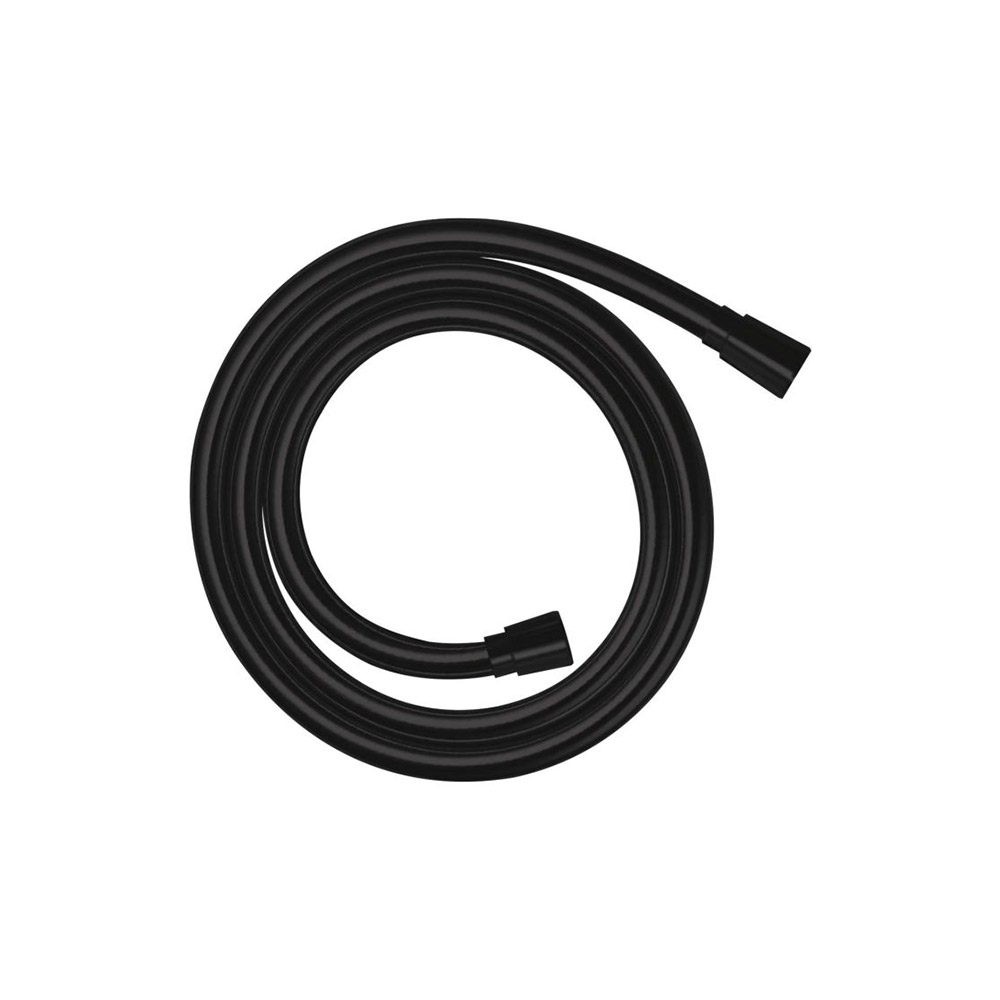 Flexible simple agrafage pvc renforce spirale noir/chrome 1,50m 937-11