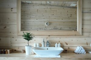 matériau naturel pour salle de bain