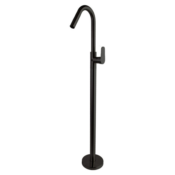 MITIGEUR LAVABO SUR COLONNE NOIR MAT